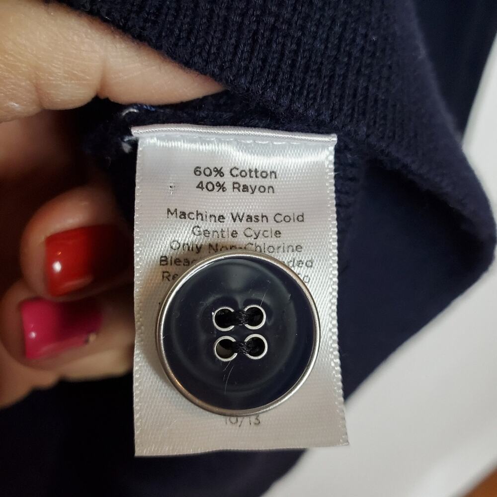 Talbots double breasted sweater size large petite - Picture 2 of 6